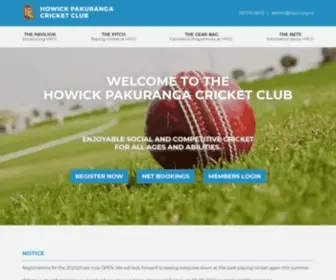 HPCC.org.nz(Howick Pakuranga Cricket Club) Screenshot