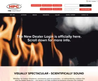 HPcfire.com(HPC Fire Inspired® Outdoor Fire Pits) Screenshot