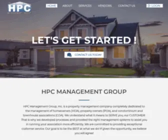 HPcmanagementgroup.com(A Property Management Company) Screenshot