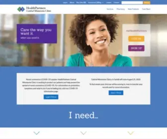 HPCMC.com(Health Partners Central MN Clinic) Screenshot
