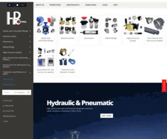 Hpcontrol.eu(Hydraulic Pneumatic Control parts and devices HPControl) Screenshot