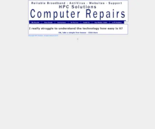 HPcsolutions.co.uk(Computer Help) Screenshot