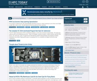 HPctoday.com(HPC Today) Screenshot