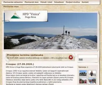 HPD-Vinica.hr(HPD "Vinica" Duga Resa) Screenshot