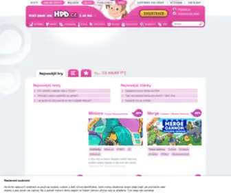 HPD.cz(Super hry pro dívky online a zdarma) Screenshot