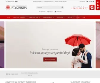 Hpdiamonds.com(Perfectly Cut Diamonds) Screenshot