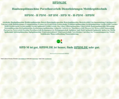 HPDM.de(Haubenspülmaschine) Screenshot