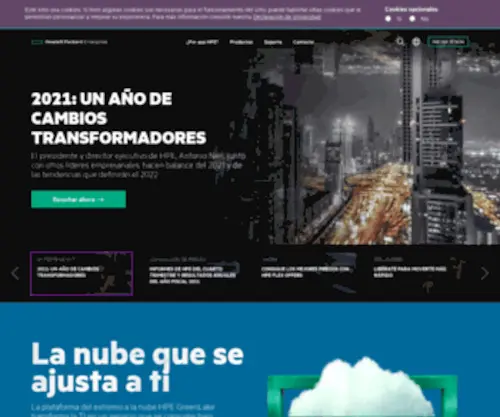 Hpe.es(Hewlett Packard Enterprise (HPE)) Screenshot