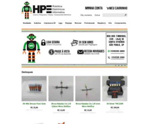 Hperobotica.com.br(Robótica) Screenshot