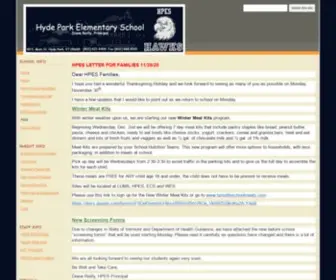 Hpes.org(Hyde Park Elementary School) Screenshot