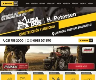 Hpetersen.com.py(Caterpillar en Paraguay) Screenshot