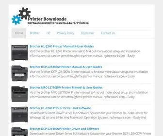 HPfreeware.com(Printer Downloads) Screenshot