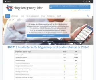 Hpguiden.se(Högskoleprovet) Screenshot
