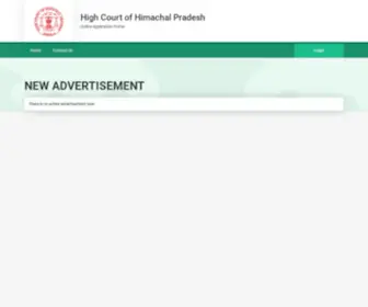 HPHcrecruitment.in(High Court of Himachal Pradesh) Screenshot