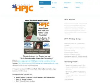 HPJC.org(Houston Peace & Justice Center) Screenshot