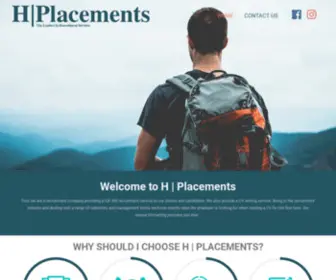 Hplacements.co.za(H Placements) Screenshot