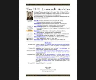 Hplovecraft.com(The H.P) Screenshot