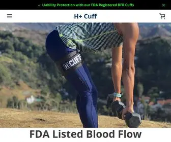 Hpluscuff.com(The BEST Blood Flow Restriction Cuffs) Screenshot