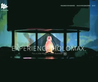 Hplustech.com(HoloMAX Holographic Experience) Screenshot