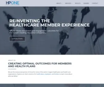 Hpone.com(Reinventing the Healthcare Member Experience) Screenshot