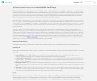 HPPstelemetry.com(HP Telemetry) Screenshot