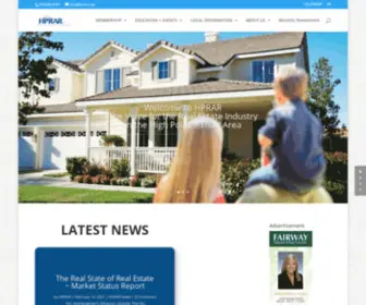 Hprar.org(High Point Regional Association of REALTORS®) Screenshot