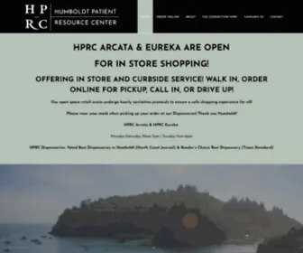 HPRCDispensary.com(A dispensary and wellness center in Humboldt County) Screenshot