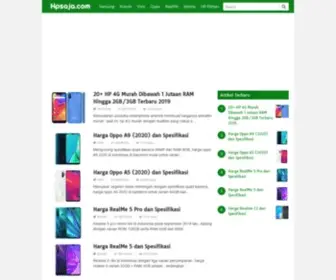 Hpsaja.com(Berisi tentang daftar harga HP terbaru serta spesifikasi dan review) Screenshot