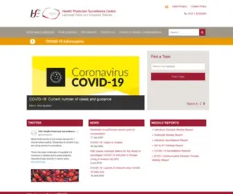 HPSC.ie(Health Protection Surveillance Centre) Screenshot