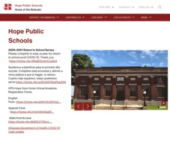 HPsdistrict.org(Hope public schools) Screenshot