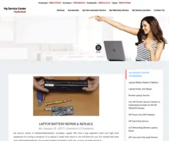 Hpservicehyderabad.in(Hp Service Center) Screenshot
