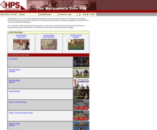 HPssims.com(HPS Simulations) Screenshot