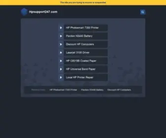 Hpsupport247.com(HP Customer Care) Screenshot
