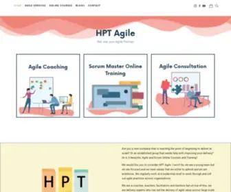 Hptagile.com(Agile and Scrum Online Courses and Training) Screenshot