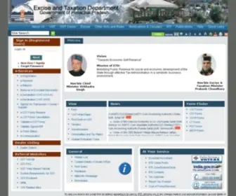 Hptax.gov.in(Himachal Pradesh) Screenshot