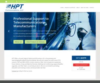 HPtcom.net(Optical and RF Products for Broadband) Screenshot