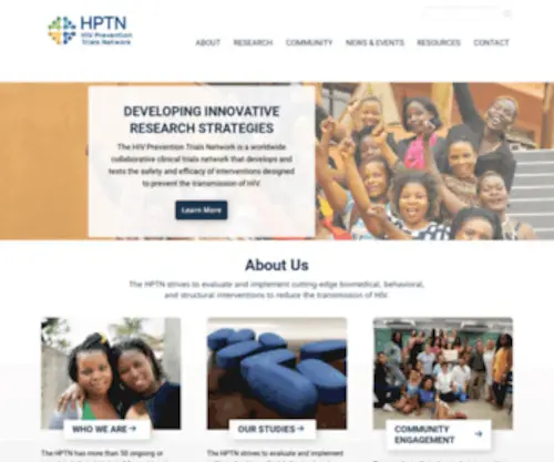 HPTN.org(The HIV Prevention Trials Network) Screenshot
