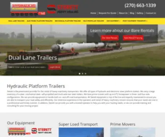 HPtrailers.com(Hydraulic Platform Trailers) Screenshot