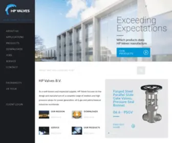 Hpvalves.com(HP Valves) Screenshot