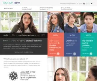 HPV.com(HPV (human papillomavirus)) Screenshot