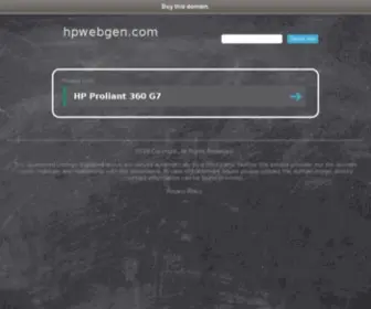 Hpwebgen.com(HP Webgen) Screenshot