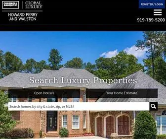 HPwluxury.com(Raleigh NC Real Estate) Screenshot