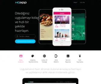 Hqapp.com(Kod yazmadan mobil uygulama) Screenshot