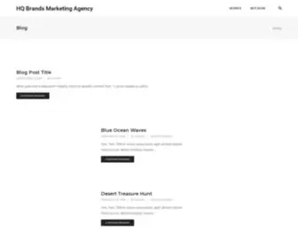 HQbrandsagency.com(Creative Advertising Agency) Screenshot