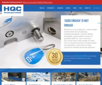 Hqcinc.com(Precision Injection Molding) Screenshot