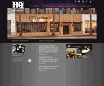 Hqgastropub.com(HQ Gastropub) Screenshot