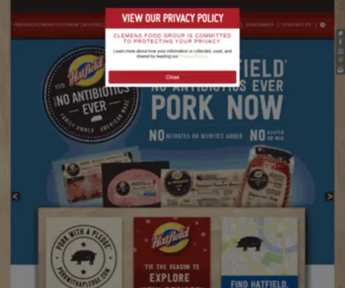 HQM.com(Hatfield Quality Meats) Screenshot