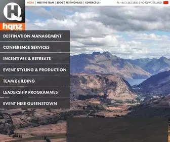 HQNZ.co.nz(Queenstown's Premier Destination Event Management Company) Screenshot