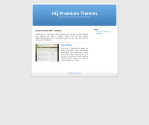 HQpremiumthemes.com(WordPress) Screenshot