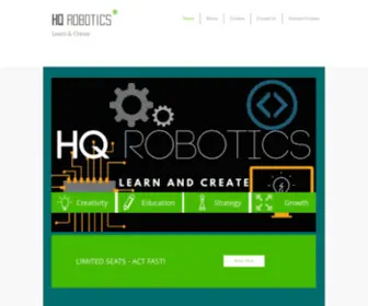 Hqrobotics.com(Our mission) Screenshot